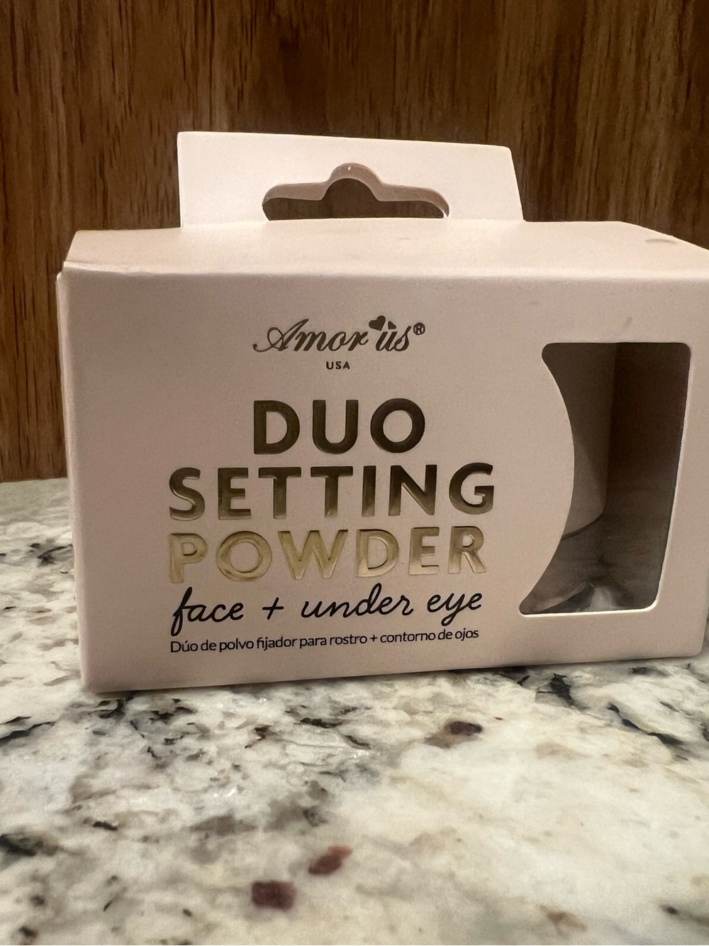 Amorus Duo Setting Powder Face + Under Eye - Pink